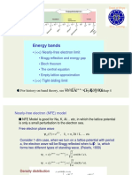 Energy Bands: - ( ) Nearly-Free Electron Limit