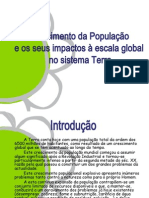 Crescimento Da População e Seus Impactos - 10º Ano