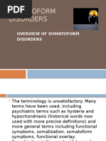 Overview of Somatoform Disorders