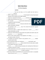 Quiz On Urban Transport Planning