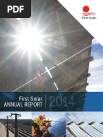 First Solar 2014 Annual Report Bookmark - Final