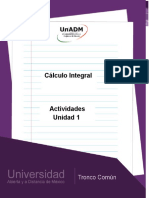 Actividades de La Unidad 1 Cálculo Integral