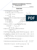 Fourier Series Assignment