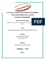 Monografía Grupal Del Parto Vertical - Informe Final