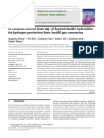 Ni Catalysts Derived From Mgeal Layered Double Hydroxides For Hydrogen Production From Landfill Gas Conversion