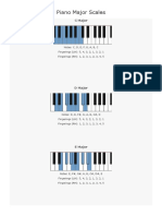 Piano Major and Minor Scales