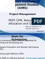 Project Management: PERT, CPM, Resource Allocation and GERT