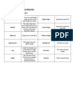 Lesson 1 Instructional Materials: Vocabulary Matching Game