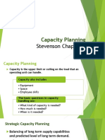 6 Capacity Planning-Ch 5 (Stevenson)