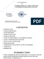 Power Quality Improvement of A Grid Connected