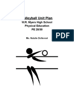 Volleyball Pe20-30 Unit Plan - Nat