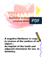 Impression Making in Complete Denture