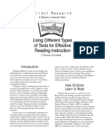 Using Different Types of Text For Effective Reading Instruction