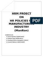 Manron Ltd. - HRM Policies