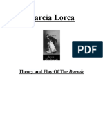 Garcia Lorca: Theory and Play of The Duende