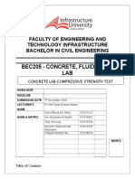 Lab Report Concrete-Compressive Strength