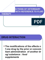 Drug Interactions of Veterinary Importance With Reference To Fluid Therapy