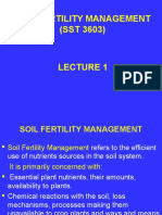 Soil Fertility Management (SST 3603)