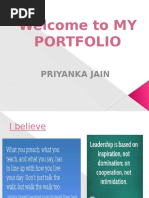 Welcome To MY Portfolio: Priyanka Jain