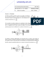 Examen USTHB 2007-2008 + Corrigé