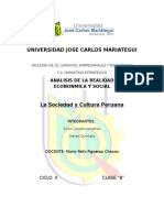 La Sociedad y Cultura Peruana (Monografia)