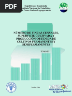 IV Censo Nacional Agropecuario Tomo III