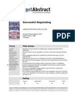 Get - Abstract.successful Negotiating