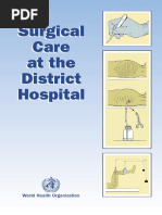 WHO - Surgical Care at The District Hospital (WHO 2003)