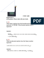 COSC 3430 Homework 1 Solutions