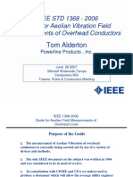 IEEE 1368-2006 Aeolian Vibration Field Measurements