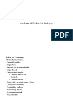 Analysis of Edible Oil Industry