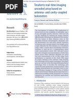 Terahertz Real-Time Imaging Uncooled Array Based On Antenna-And Cavity-Coupled Bolometers