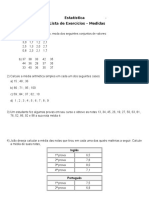 Lista de Matematica - Moda, Mediana e Média - 7 Ano