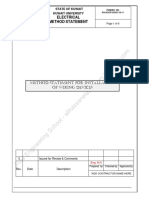 Method Statement For Installation of Wiring Devices