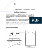 Manual de Utilização e Montagem Andaime Fachadeiro