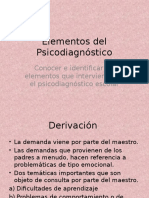 Elementos Del Psicodiagnóstico