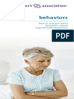 Behaviors: How To Respond When Dementia Causes Unpredictable Behaviors