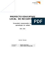 Proyecto Eductivo Local de Recuay