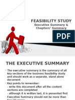 Feasibility Study - Executive Summary & Chapters Summary