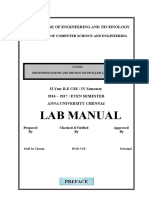 Micro Processor Lab Manual 2016-17 Even