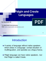 Pidgin and Creole