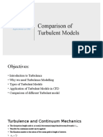 Comparison of Turbulent Models: Applications in CFD