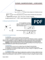 Electrostatique Magnetostatique