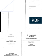 TURNER, Victor. O Processo Ritual, Estrutura e Antiestrutura.