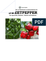 Tropica Seeds - Technical Guide On Sweet Pepper Cultivation