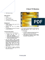 X Band T/R Modules: Applications