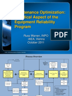 Maintenance Optimization: A Critical Aspect of The Equipment Reliability Program