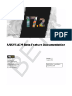 ANSYS AIM Beta Feature Documentation