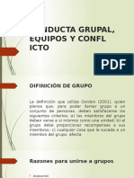 Conducta Grupal, Equipos y Conflicto