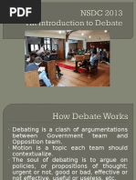 An Introduction To Debate NSDC Bantul